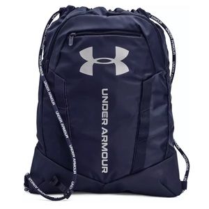 UNDER ARMOUR • Midnight Navy Metallic Silver UA Undeniable Sackpack Backpack